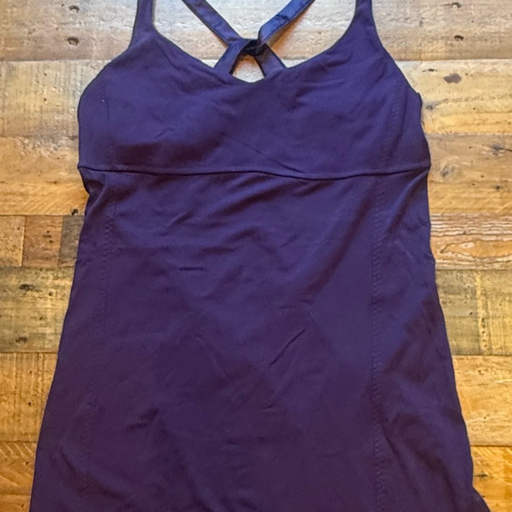 Lululemon Dark Plum Racerback Yoga Tank
